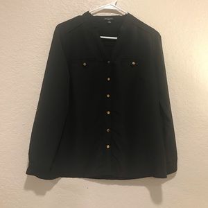 Notations 3/4 Roll Tab Blouse